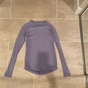 Lululemon long sleeve tight fit wool sweater